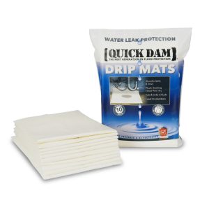 Quick Dam WUBM-10 Water Activated Drip Mats 61cm/2ft x 61cm/2ft (Pack of 10)